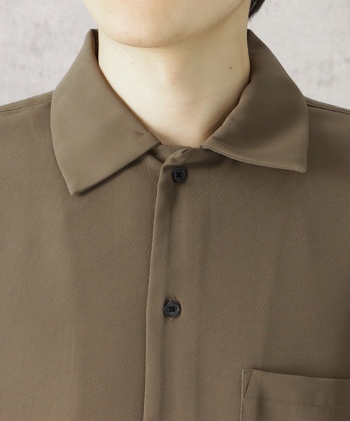 URBAN COLLECTION(アーバンコレクション)の「ドレープツイルルーズ半袖シャツ(シャツ/ブラウス・メンズ・チャコール/ブラック/カーキ・M/L/XL)」の11枚目の写真