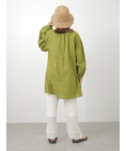 ehka sopo(エヘカソポ)の「裾スカラップニットパンツ(その他パンツ・レディース・オフホワイト/ブラック/ベージュ・フリ-)」の6枚目の写真