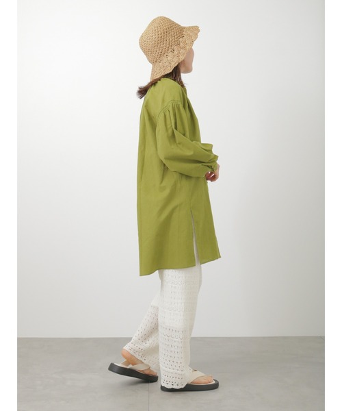 ehka sopo(エヘカソポ)の「裾スカラップニットパンツ(その他パンツ・レディース・オフホワイト/ブラック/ベージュ・フリ-)」の7枚目の写真