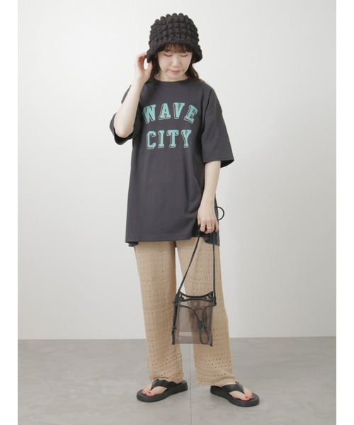 ehka sopo(エヘカソポ)の「裾スカラップニットパンツ(その他パンツ・レディース・オフホワイト/ブラック/ベージュ・フリ-)」の12枚目の写真