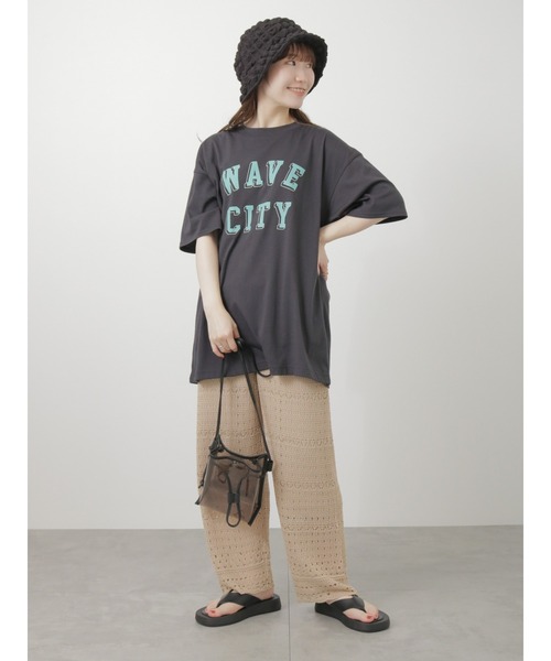 ehka sopo(エヘカソポ)の「裾スカラップニットパンツ(その他パンツ・レディース・オフホワイト/ブラック/ベージュ・フリ-)」の14枚目の写真