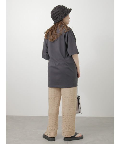 ehka sopo(エヘカソポ)の「裾スカラップニットパンツ(その他パンツ・レディース・オフホワイト/ブラック/ベージュ・フリ-)」の16枚目の写真