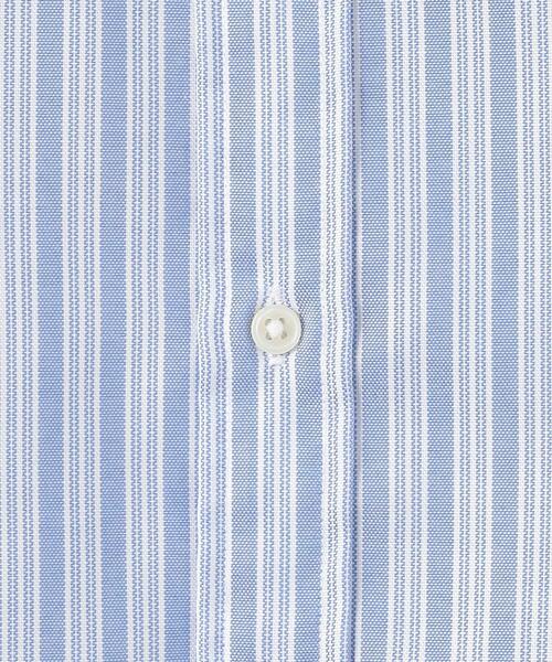 green label relaxing(グリーンレーベルリラクシング)の「オックスフォード ストライプ バンドカラー シャツ -防シワ-(シャツ/ブラウス・メンズ・グレー/ホワイト/ライトブルー・S/M/L/XL)」の13枚目の写真