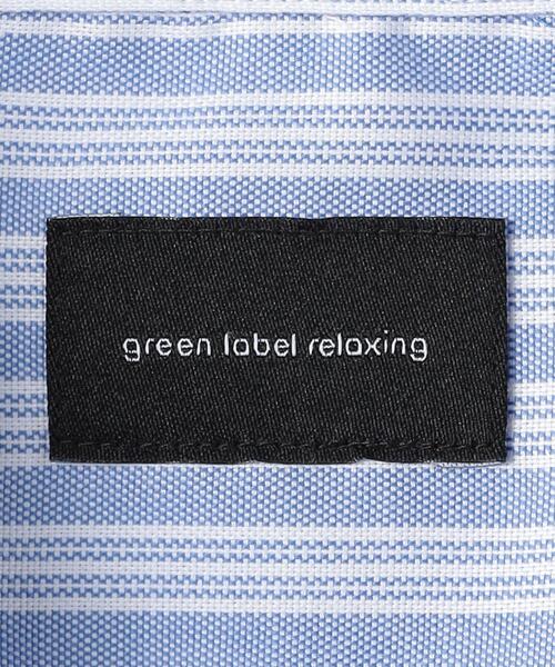 green label relaxing(グリーンレーベルリラクシング)の「オックスフォード ストライプ バンドカラー シャツ -防シワ-(シャツ/ブラウス・メンズ・グレー/ホワイト/ライトブルー・S/M/L/XL)」の11枚目の写真