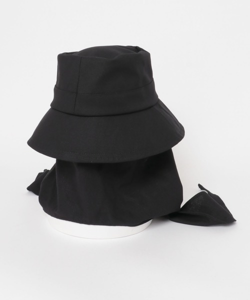 RODE SKO（ロデスコ）の「スカーフバケットハット（ハット・レディース・ブラック/ブラウン・FREE）」の21枚目の写真