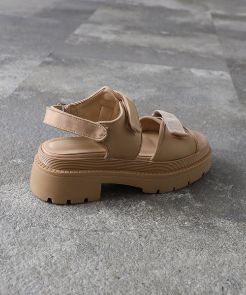 Bonjour Sagan（ボンジュールサガン）の「厚底スポーツサンダル（サンダル・レディース・ベージュ/ブラウン/ブラック・L/M/S）」の15枚目の写真