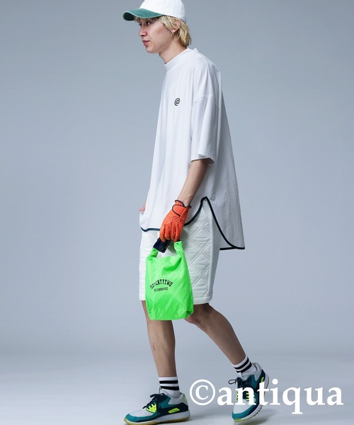 antiqua（アンティカ）の「【STCH】UVカットパイピングモックネックトップス（Tシャツ/カットソー・レディース・ホワイト/ブラック・M/L/L/XL）」の13枚目の写真