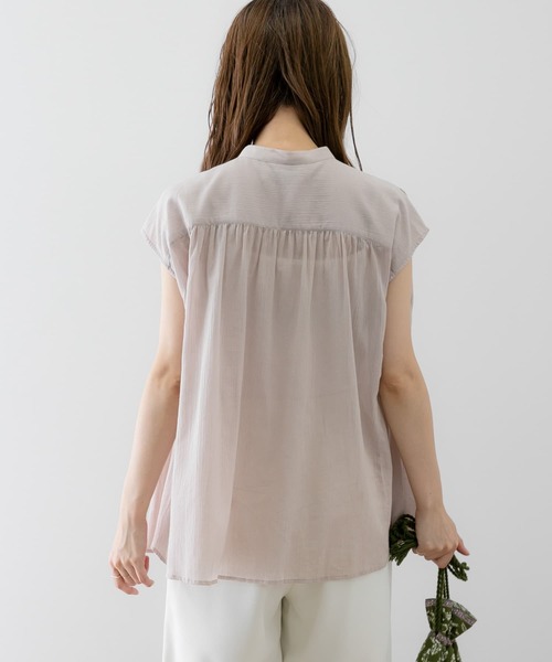 URBAN RESEARCH Sonny Label（アーバンリサーチサニーレーベル）の「コットン楊柳ギャザーブラウス（シャツ/ブラウス・レディース・ミント/ブラック/ブルー/ベージュ系その他・FREE）」の13枚目の写真