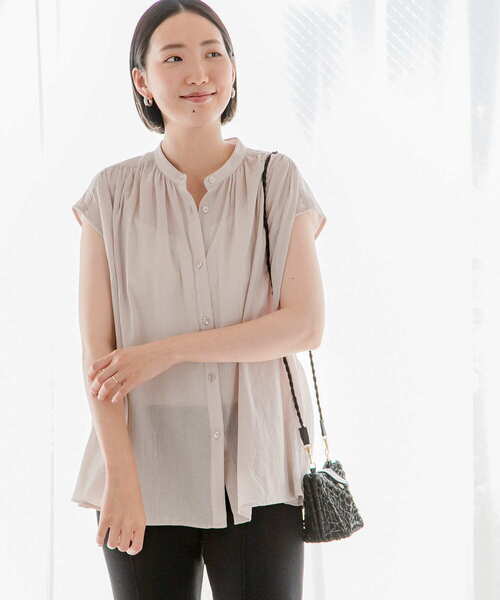 URBAN RESEARCH Sonny Label（アーバンリサーチサニーレーベル）の「コットン楊柳ギャザーブラウス（シャツ/ブラウス・レディース・ミント/ブラック/ブルー/ベージュ系その他・FREE）」の22枚目の写真