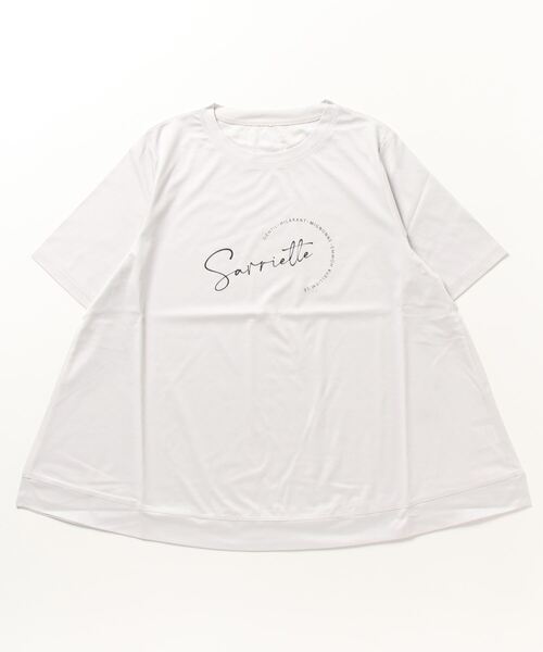 BRODIAEA(ブローディア)の「BRODIAEA ロゴプリント Tシャツ 半袖(Tシャツ/カットソー・レディース・シルバーグレー/ネイビー/イエロー/ラベンダー/オフホワイト/ブラック・40)」の12枚目の写真