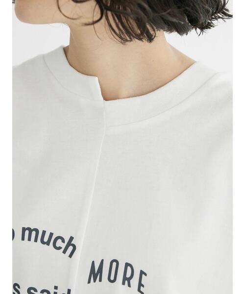 CRAFT STANDARD BOUTIQUE(クラフトスタンダードブティック)の「リメイクロゴカットプルオーバー(Tシャツ/カットソー・レディース・オフホワイト/チャコールグレー/カーキ・FREE)」の13枚目の写真