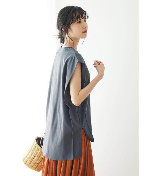 CRAFT STANDARD BOUTIQUE(クラフトスタンダードブティック)の「リメイクロゴカットプルオーバー(Tシャツ/カットソー・レディース・オフホワイト/チャコールグレー/カーキ・FREE)」の20枚目の写真
