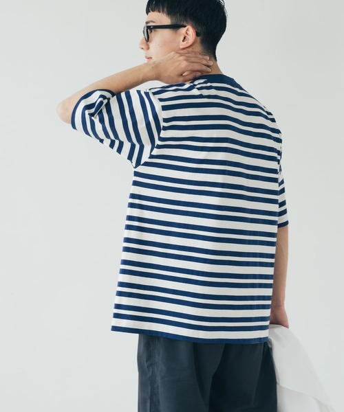 FORK&SPOON(フォークアンドスプーン)の「FORK&SPOON Club Stripe T-shirts(Tシャツ/カットソー・メンズ・ホワイト系その他/グリーン系その他・5/4)」の14枚目の写真