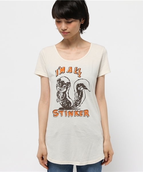 OUTLET(アウトレット)の「【CIAOPANIC TYPY】USA STINKER Tee(Tシャツ/カットソー・レディース・ホワイト・FREE)」の2枚目の写真