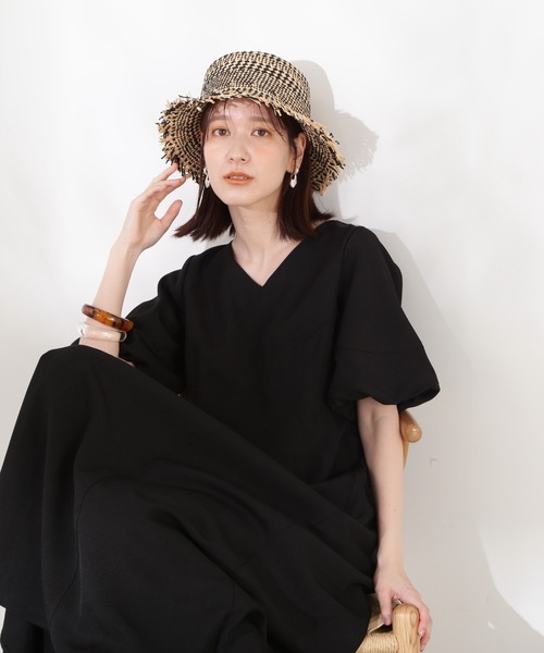 N.(N. Natural Beauty Basic)(エヌエヌナチュラルビューティーベーシック)の「【S Size Line】◆バックシャンワンピース(ワンピース・レディース・ブラック/ナチュラル/グリーン・SMALL/MEDIUM)」の4枚目の写真