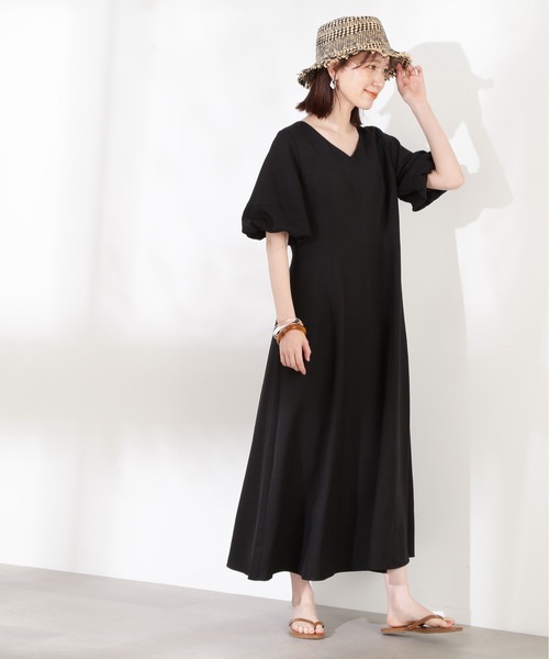 N.(N. Natural Beauty Basic)(エヌエヌナチュラルビューティーベーシック)の「【S Size Line】◆バックシャンワンピース(ワンピース・レディース・ブラック/ナチュラル/グリーン・SMALL/MEDIUM)」の9枚目の写真