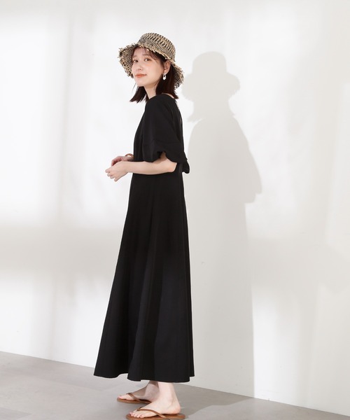 N.(N. Natural Beauty Basic)(エヌエヌナチュラルビューティーベーシック)の「【S Size Line】◆バックシャンワンピース(ワンピース・レディース・ブラック/ナチュラル/グリーン・SMALL/MEDIUM)」の10枚目の写真