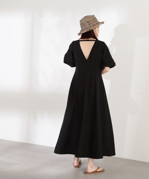 N.(N. Natural Beauty Basic)(エヌエヌナチュラルビューティーベーシック)の「【S Size Line】◆バックシャンワンピース(ワンピース・レディース・ブラック/ナチュラル/グリーン・SMALL/MEDIUM)」の11枚目の写真