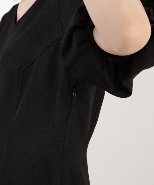 N.(N. Natural Beauty Basic)(エヌエヌナチュラルビューティーベーシック)の「【S Size Line】◆バックシャンワンピース(ワンピース・レディース・ブラック/ナチュラル/グリーン・SMALL/MEDIUM)」の13枚目の写真