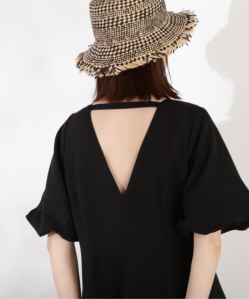 N.(N. Natural Beauty Basic)(エヌエヌナチュラルビューティーベーシック)の「【S Size Line】◆バックシャンワンピース(ワンピース・レディース・ブラック/ナチュラル/グリーン・SMALL/MEDIUM)」の15枚目の写真