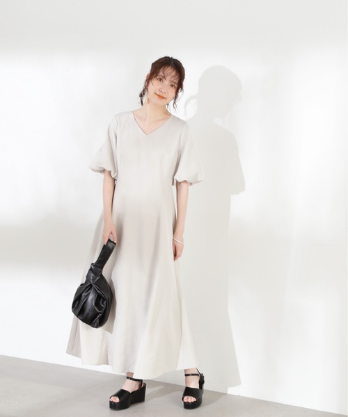 N.(N. Natural Beauty Basic)(エヌエヌナチュラルビューティーベーシック)の「【S Size Line】◆バックシャンワンピース(ワンピース・レディース・ブラック/ナチュラル/グリーン・SMALL/MEDIUM)」の18枚目の写真