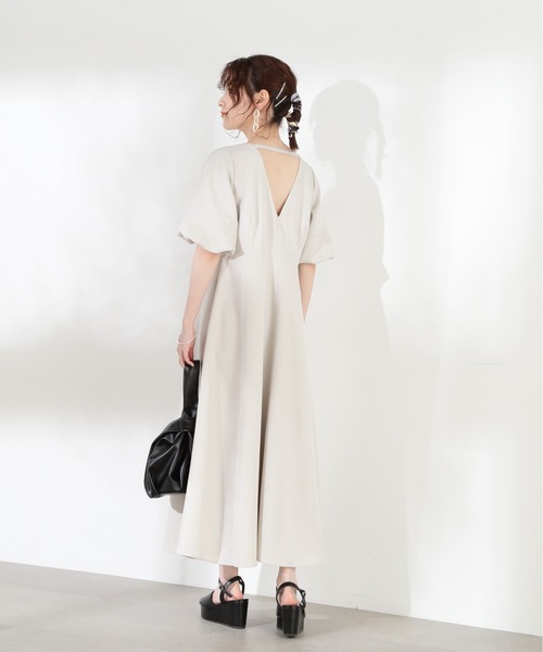 N.(N. Natural Beauty Basic)(エヌエヌナチュラルビューティーベーシック)の「【S Size Line】◆バックシャンワンピース(ワンピース・レディース・ブラック/ナチュラル/グリーン・SMALL/MEDIUM)」の21枚目の写真