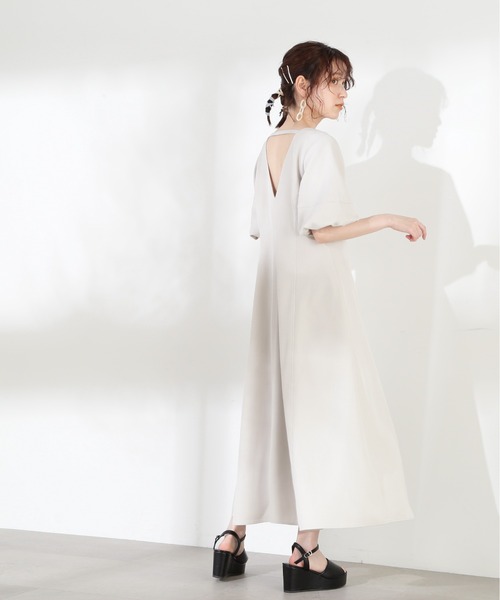 N.(N. Natural Beauty Basic)(エヌエヌナチュラルビューティーベーシック)の「【S Size Line】◆バックシャンワンピース(ワンピース・レディース・ブラック/ナチュラル/グリーン・SMALL/MEDIUM)」の22枚目の写真