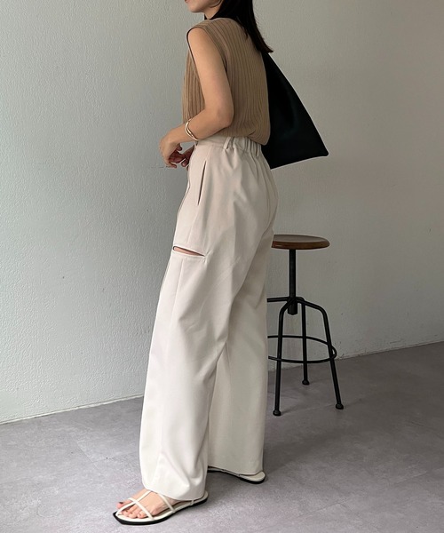 CAPRICIEUX LE'MAGE（カプリシューレマージュ）の「インナーSETシアータンク（ニット/セーター・レディース・ホワイト系その他/ベージュ/ブラック/ライム・FREE）」の12枚目の写真