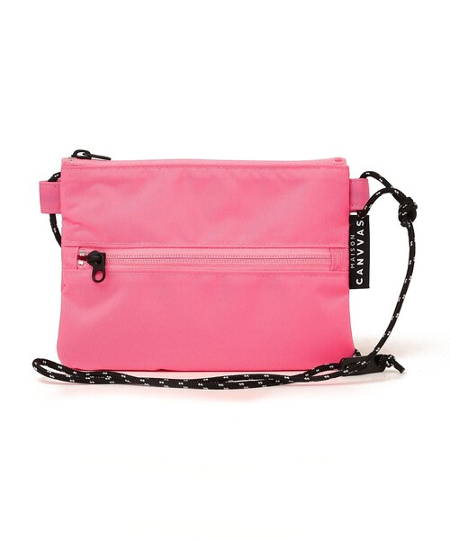MAISON CANVVAS（メゾンキャンバス）の「【SHIPS any別注】MAISON CANVVAS: ミニ ショルダー/サコッシュ（ショルダーバッグ・レディース・ブラック/ベージュ/ピンク/ブルー・ONE SIZE）」の16枚目の写真
