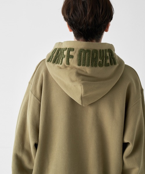 KRIFF MAYER(クリフメイヤー)の「裏起毛パーカー(フードロゴ)(パーカー・メンズ・カラフル/ナチュラル/ブラウン/ネイビー/チャコール/カーキ/グレー/レッド・X-LARGE/LARGE/MEDIUM)」の9枚目の写真