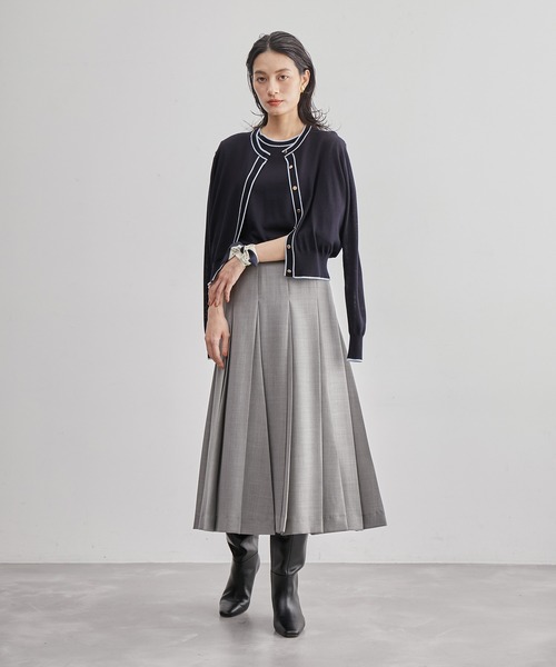 ROPE'（ロペ）の「【ドラマ着用】ハイゲージウォッシャブルクルーネックカーディガン/アンサンブル可能（カーディガン/ボレロ・レディース・ライトグレー/ライトグリーン/ボルドー/ピンク系その他2/ブルー系その他・FREE）」の21枚目の写真