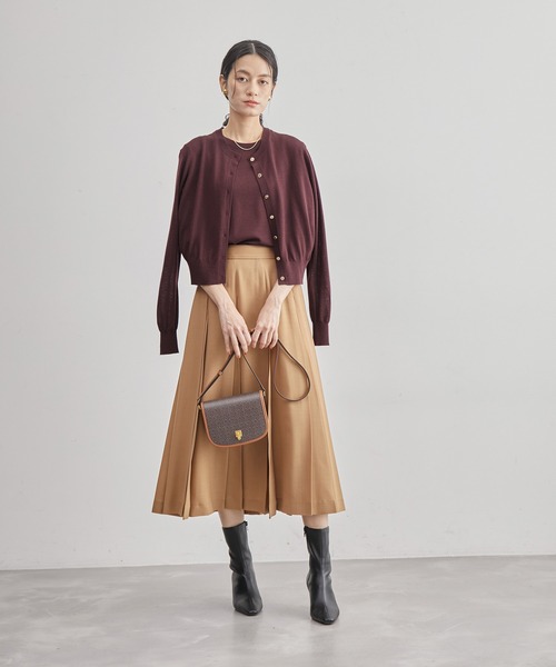 ROPE'（ロペ）の「【ドラマ着用】ハイゲージウォッシャブルクルーネックカーディガン/アンサンブル可能（カーディガン/ボレロ・レディース・ライトグレー/ライトグリーン/ボルドー/ピンク系その他2/ブルー系その他・FREE）」の16枚目の写真