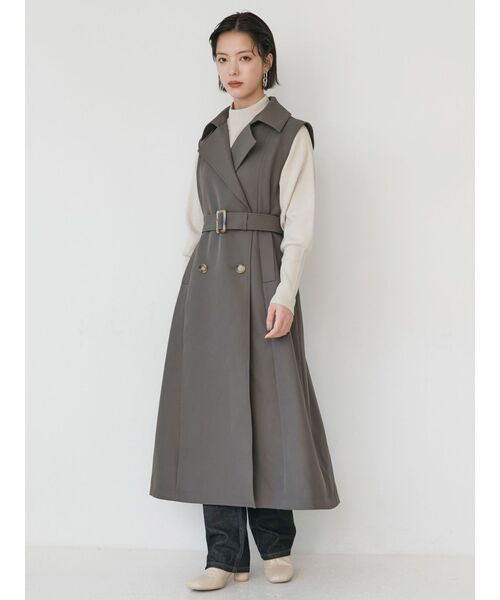 MURUA（ムルーア）の「モダンボトルネックニット（ニット/セーター・レディース・アイボリー/ブルー/ブラック/ベージュ・FREE）」の9枚目の写真