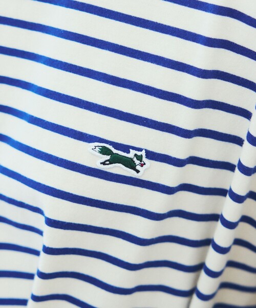 FREAK'S STORE（フリークスストア）の「TOWN CRAFT × FREAK'S STORE/タウンクラフト 別注 ボーダー ビッグシルエット ロンＴ（Tシャツ/カットソー・レディース・ブルー/ブラウン/ピンク/ブラック・ﾌﾘ-）」の9枚目の写真