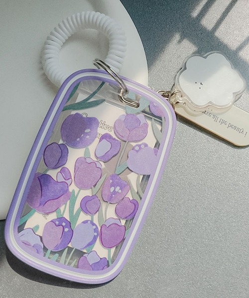 aimoha（アイモハ）の「チュリップカードケース（カードケース・レディース・パープル系その他/パープル系その他2・FREE）」の2枚目の写真