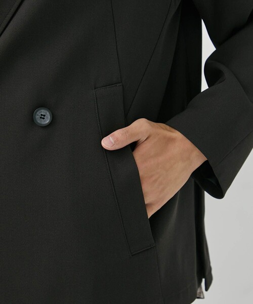 PUBLIC TOKYO（パブリックトウキョウ）の「AQUA WOOLカルゼダブルジャケット（セットアップ・メンズ・ダークブラウン/ブラック/ダークグリーン・1/2/3）」の22枚目の写真