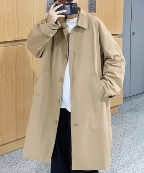 Burner(バーナー)の「【OKUOKU 0909】コート / カジュアル / ロングコート oku-outer-654877093510-45 U(トレンチコート・メンズ・ベージュ/ブラック・L/XL/M)」の9枚目の写真
