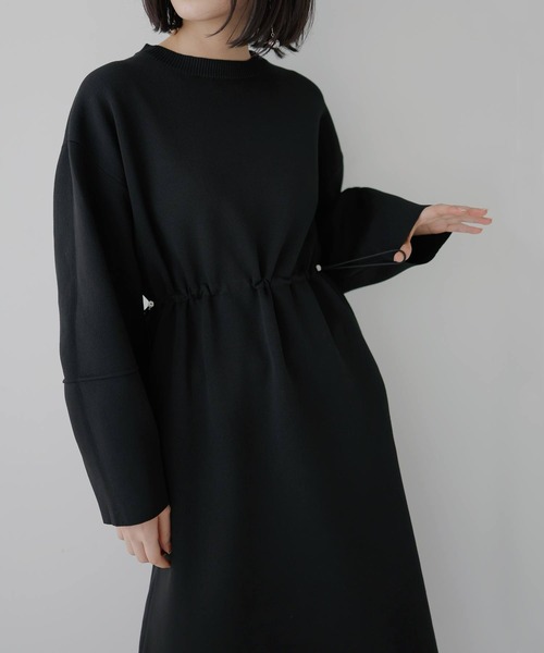 hellam（へラム）の「ウエストドロストワンピース（ワンピース・レディース・杢グレー/ブラック・FREE）」の16枚目の写真