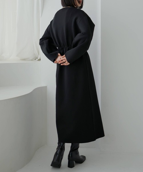 hellam（へラム）の「ウエストドロストワンピース（ワンピース・レディース・杢グレー/ブラック・FREE）」の15枚目の写真