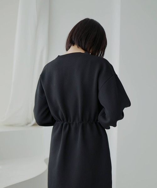 hellam（へラム）の「ウエストドロストワンピース（ワンピース・レディース・杢グレー/ブラック・FREE）」の14枚目の写真