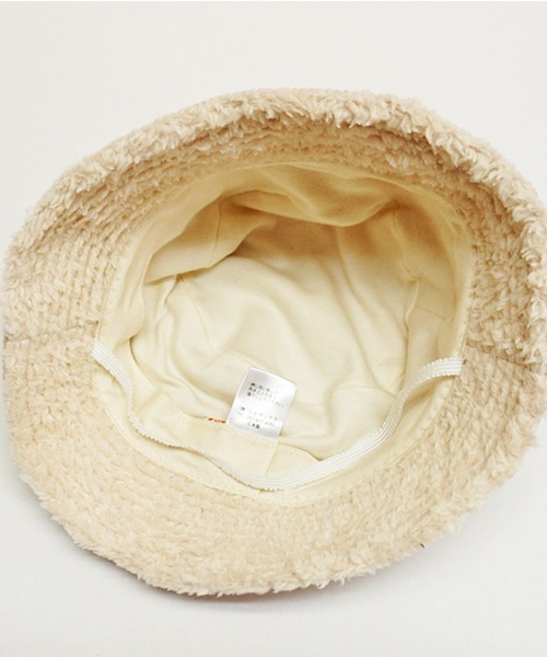 connect M(コネクトエム)の「コーデュロイボアバケットHAT(オーガニック)(ハット・キッズ・ピンクベージュ/ベージュ/グレー・S/M)」の9枚目の写真