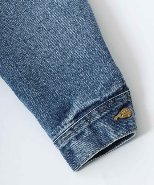 Lee(リー)の「Lee/リー DENIM CORDUROY BOA LINED STORM RIDER JACKET/オーバーサイズ デニム コーデュロイ ストームライダージャケット/裏ボア/襟ボア(デニムジャケット・メンズ・インディゴブルー/ワンウォッシュ/アイボリー・XL/L/M)」の16枚目の写真
