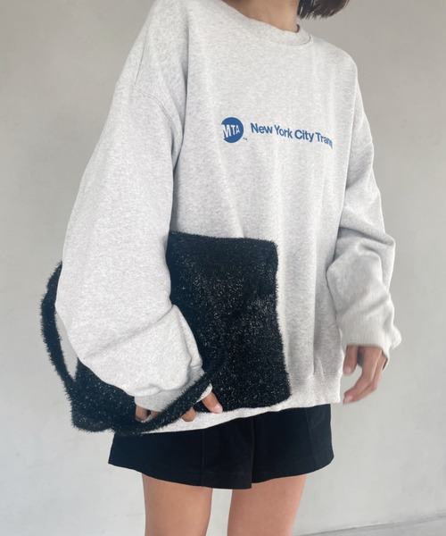 wears(ウェアーズ)の「【A4収納可】キラキラシャギーニットトートバッグ(トートバッグ・レディース・アイボリー/ブラック/シルバー・FREE)」の16枚目の写真
