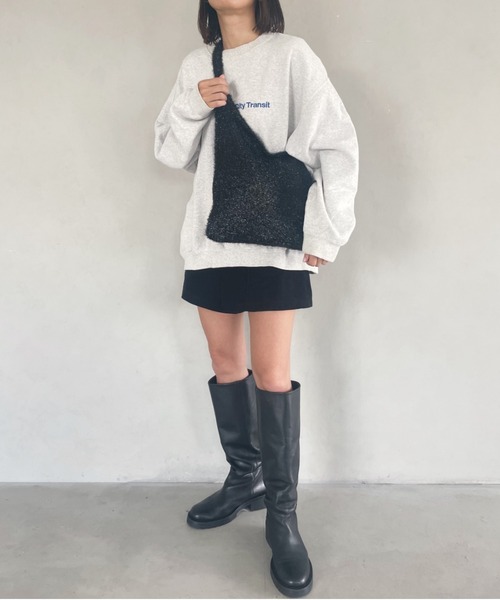 wears(ウェアーズ)の「【A4収納可】キラキラシャギーニットトートバッグ(トートバッグ・レディース・アイボリー/ブラック/シルバー・FREE)」の21枚目の写真