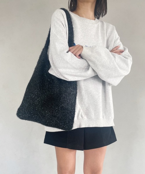 wears(ウェアーズ)の「【A4収納可】キラキラシャギーニットトートバッグ(トートバッグ・レディース・アイボリー/ブラック/シルバー・FREE)」の18枚目の写真