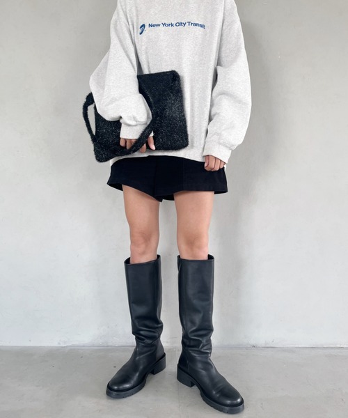 wears(ウェアーズ)の「【A4収納可】キラキラシャギーニットトートバッグ(トートバッグ・レディース・アイボリー/ブラック/シルバー・FREE)」の19枚目の写真