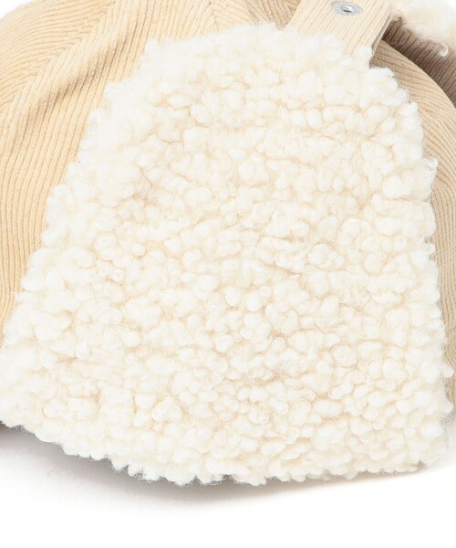 SHIPS（シップス）の「Perah:フライト キャップ（キャップ・レディース・ブラック/ベージュ・ONE SIZE）」の4枚目の写真