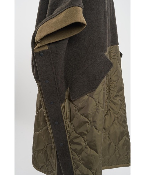 gomme（ゴム）の「モッサ　アーミーコート（ポンチョ・レディース・カーキ/ブラック・MEDIUM）」の15枚目の写真