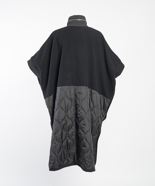 gomme（ゴム）の「モッサ　アーミーコート（ポンチョ・レディース・カーキ/ブラック・MEDIUM）」の17枚目の写真