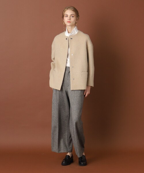 2023AW ドレステリア モヘヤ混シャギーショートジャケット DRESSTERIOR（ドレステリア）の「◇【otonaMUSE12月号掲載】モヘヤ混